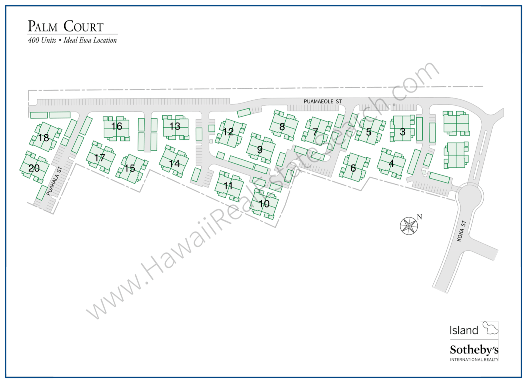 Palm Court Phase I Map